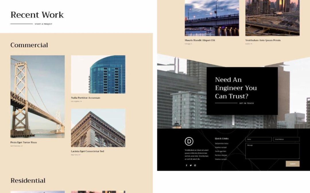 ET – Engineering Firm Portfolio Page