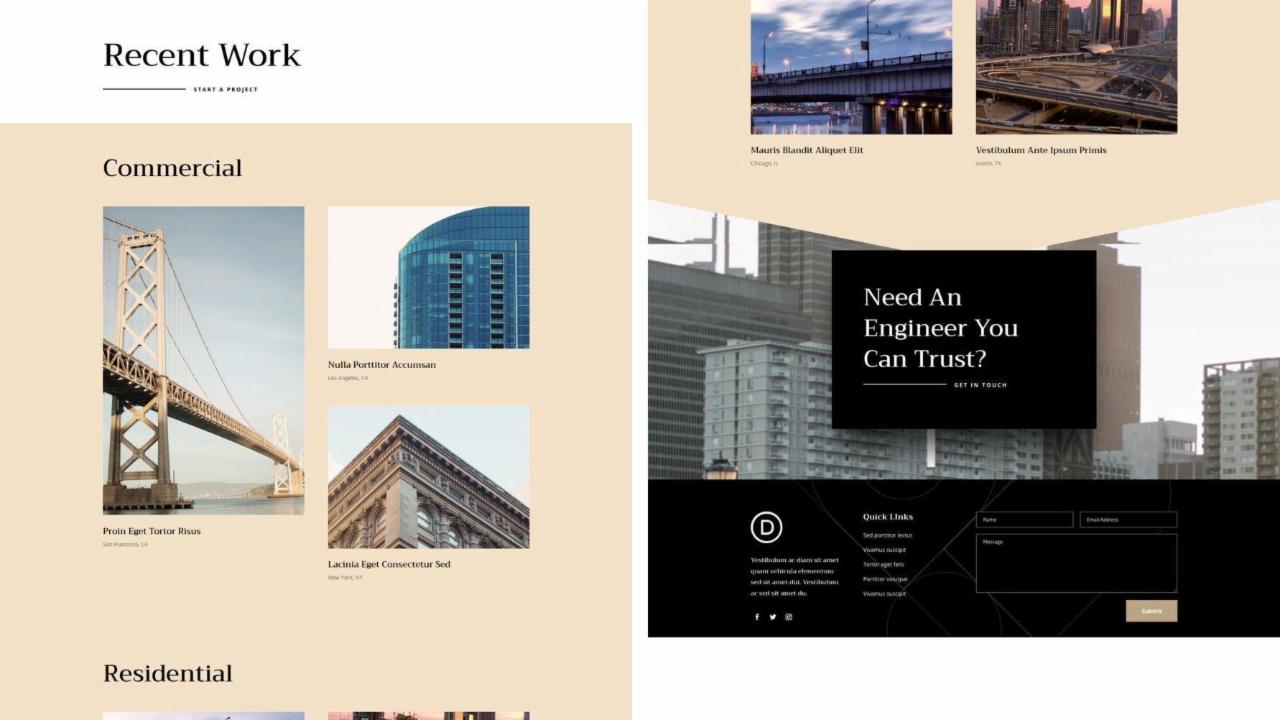 ET - Engineering Firm Portfolio Page