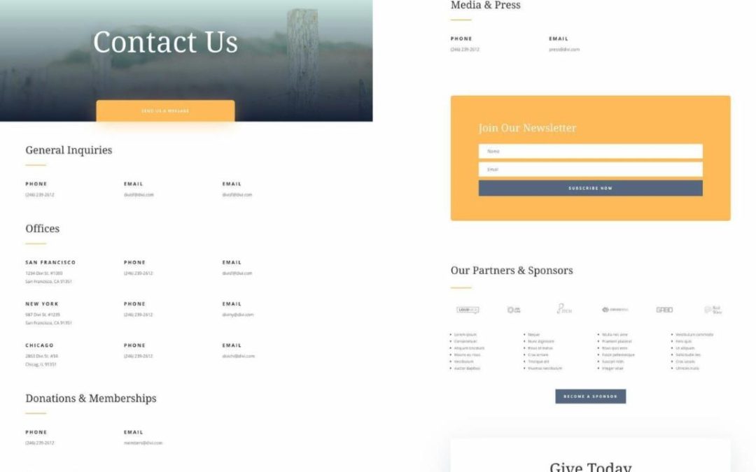 ET – Environmental Nonprofit Contact Page