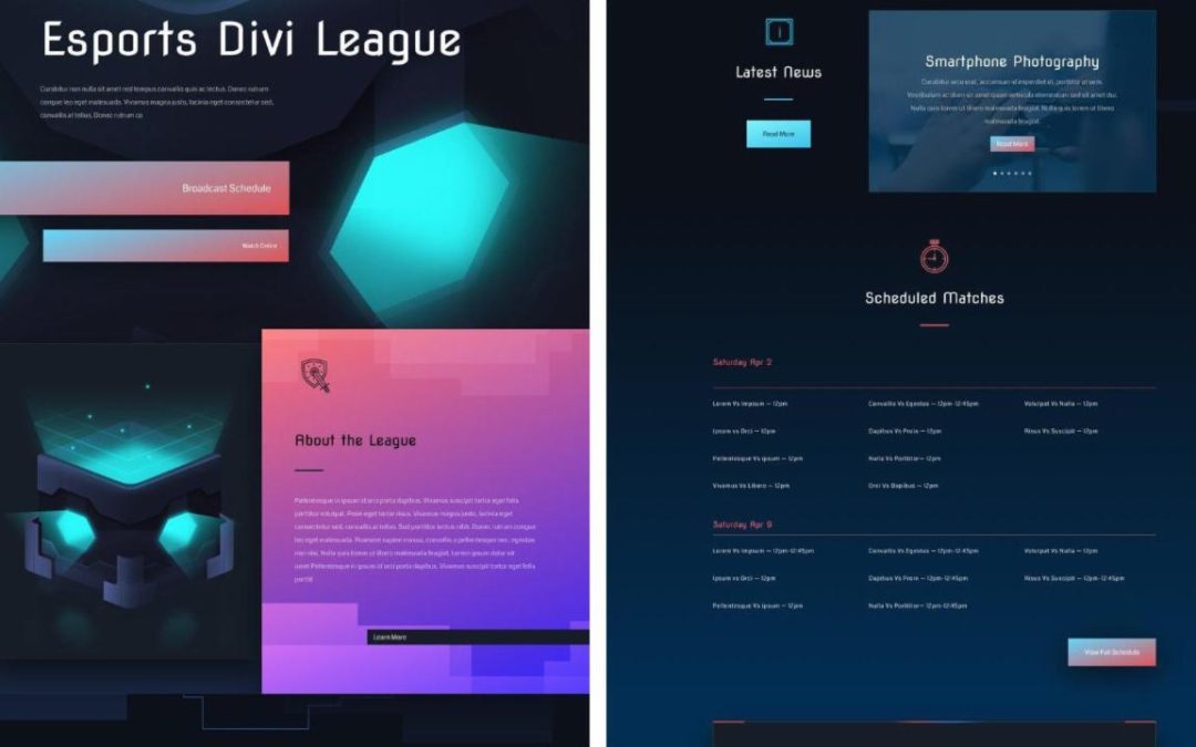 ET – Esports Home Page