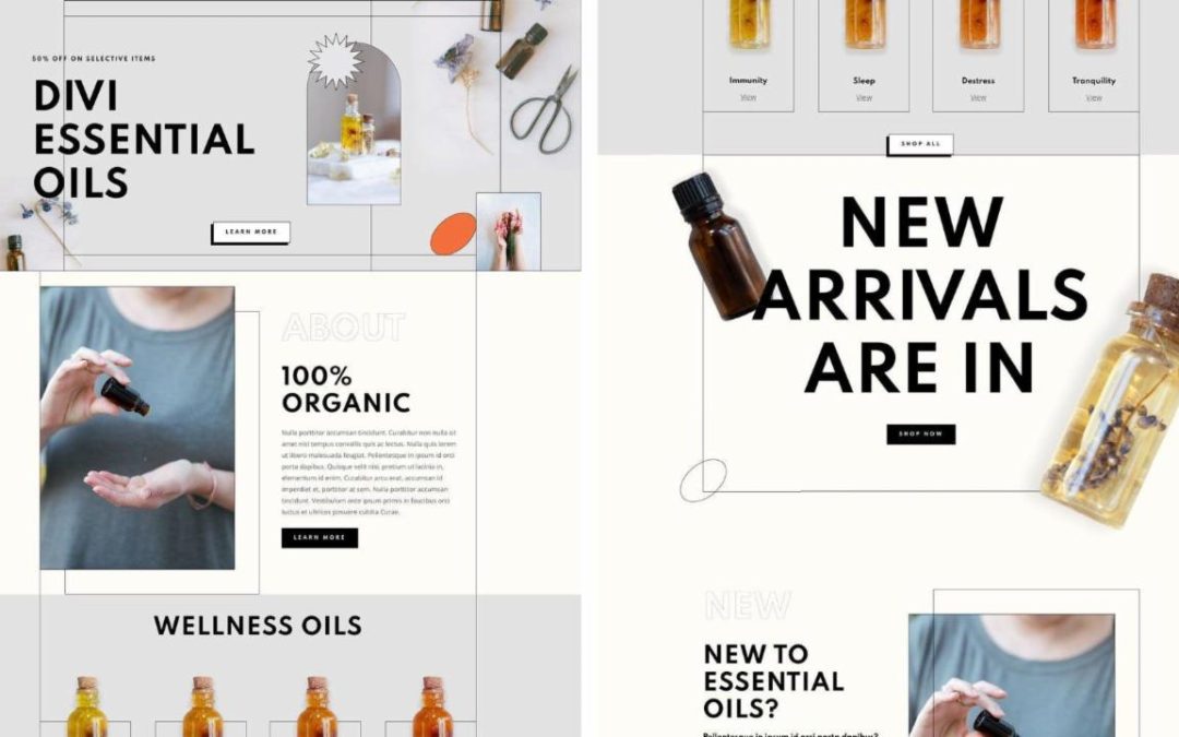 ET – Essential Oils Landing Page