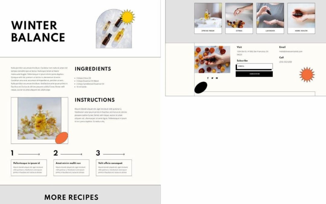 ET – Essential Oils Recipe Page