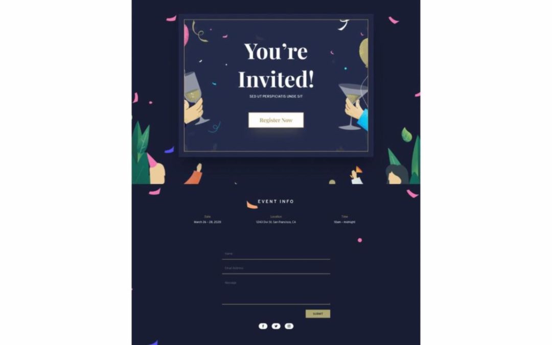 ET – Event Home Page