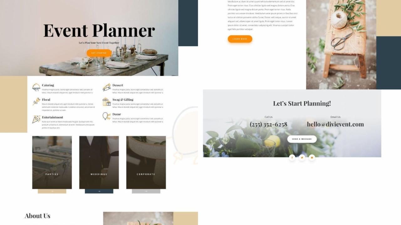 ET - Event Planner Home Page