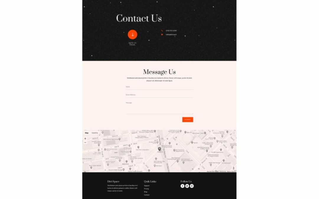 ET – Event Venue Contact Page