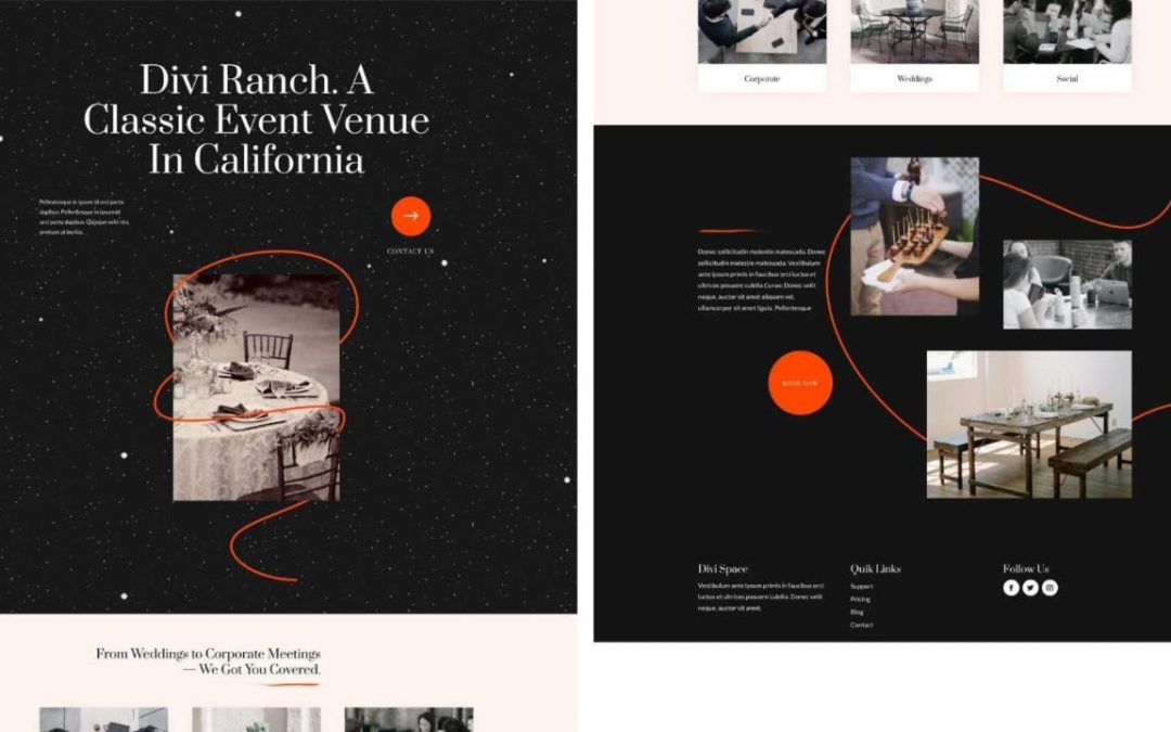 ET – Event Venue Home Page