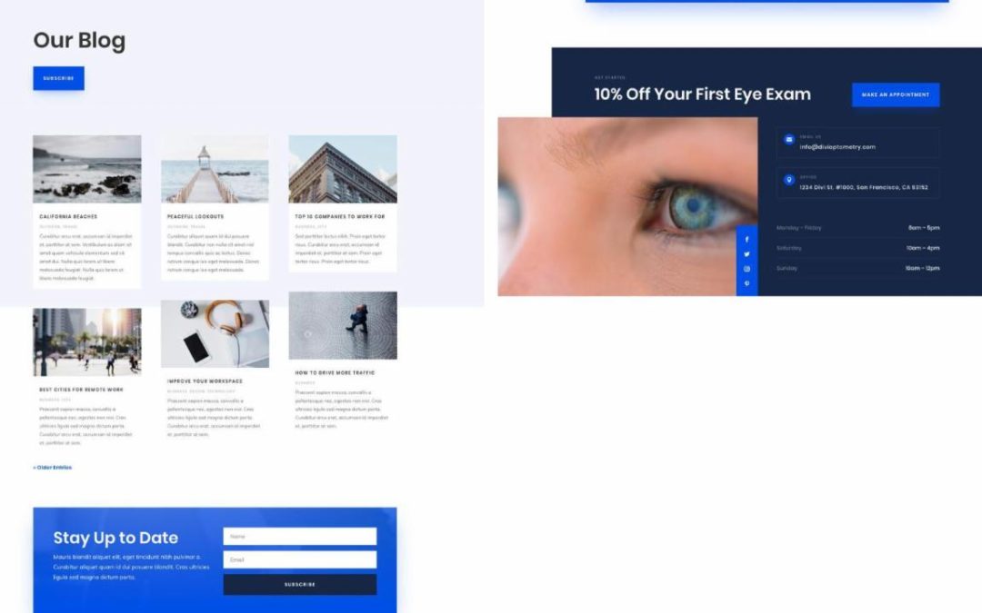 ET – Eye Doctor Blog Page