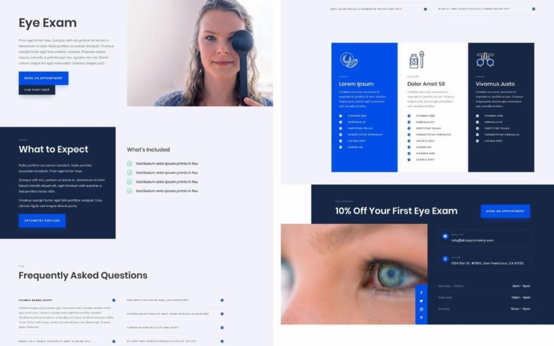 ET – Eye Doctor Service Page