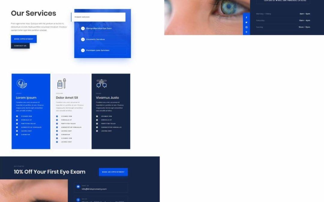 ET – Eye Doctor Services Page