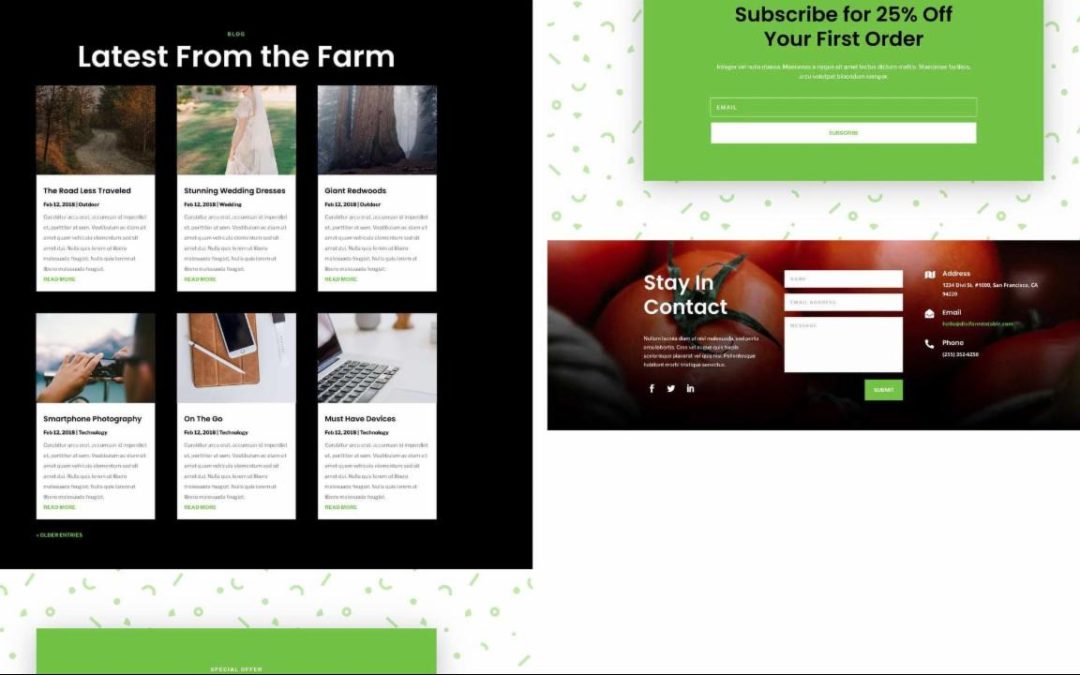 ET – Farm to Table Blog Page