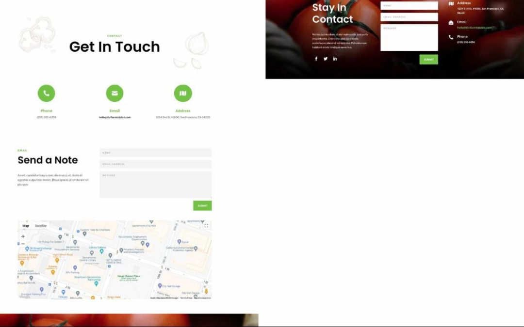 ET – Farm to Table Contact Page