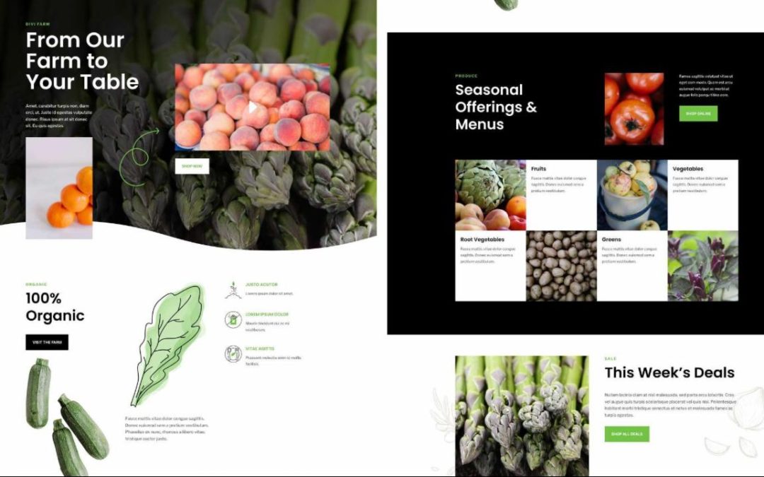 ET – Farm to Table Landing Page