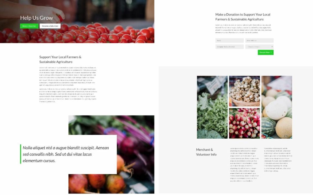 ET – Farmers Market Donate Page