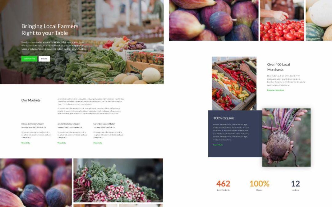 ET – Farmers Market Landing Page