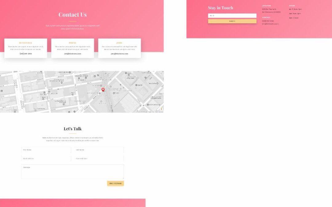 ET – Fashion Contact Page