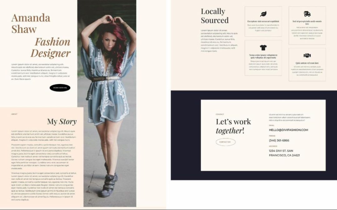ET – Fashion Designer About Page