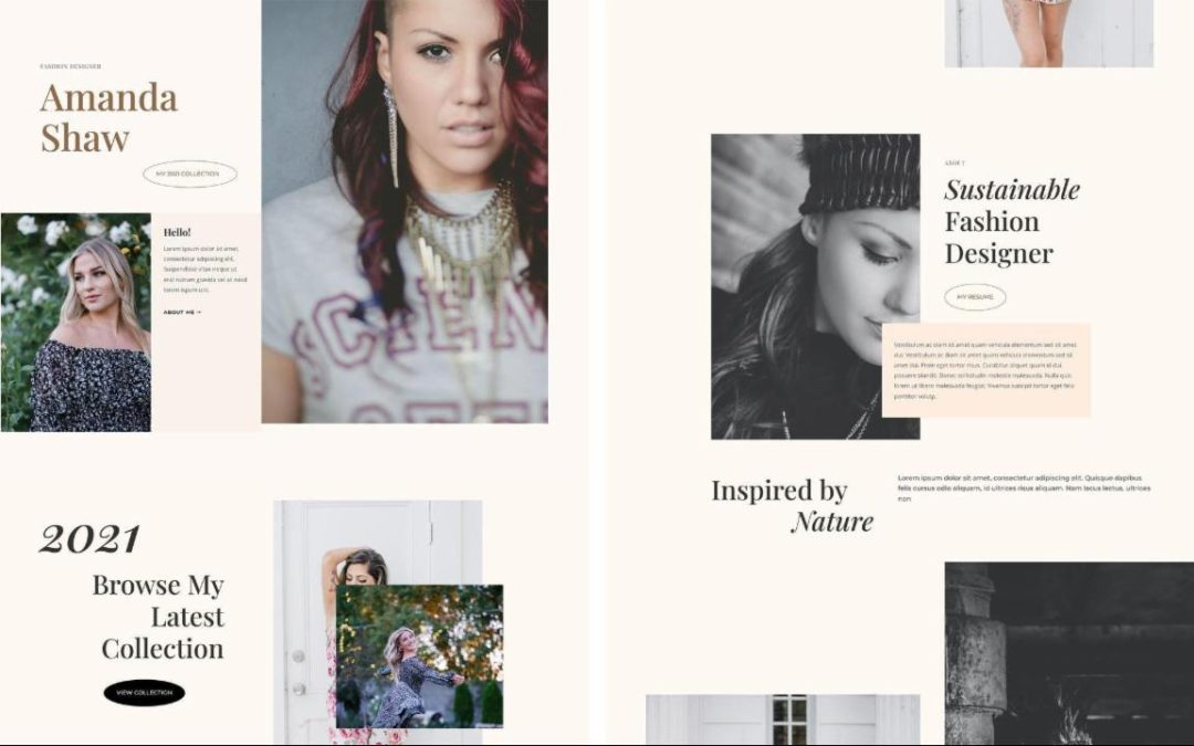 ET – Fashion Designer Landing Page