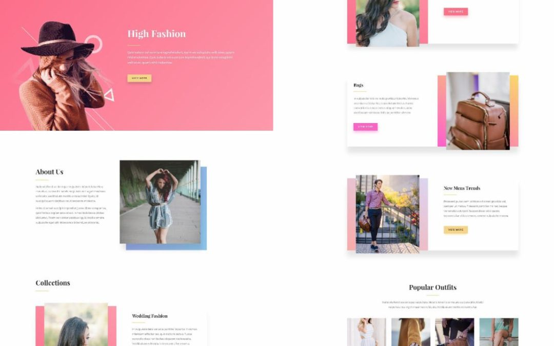 ET – Fashion Landing Page
