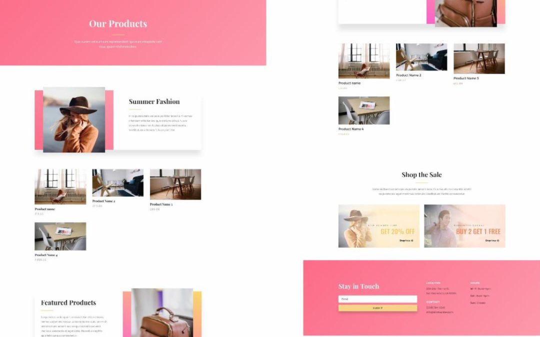 ET – Fashion Shop Page
