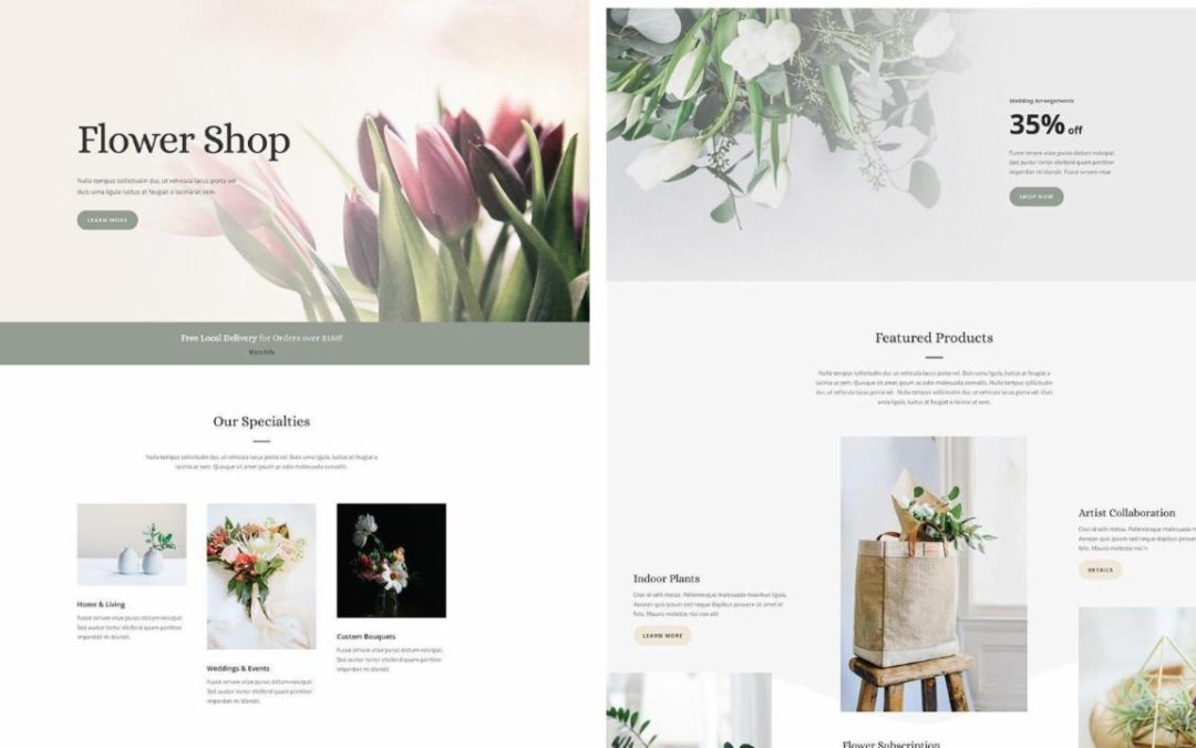 ET – Florist Landing Page