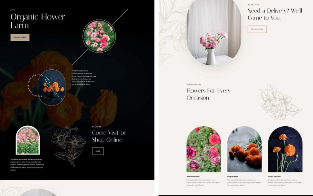 ET – Flower Farm Landing Page