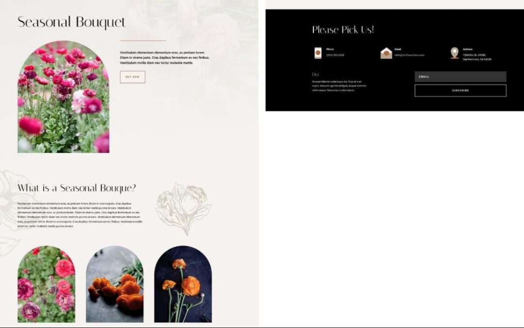 ET – Flower Farm Product Page