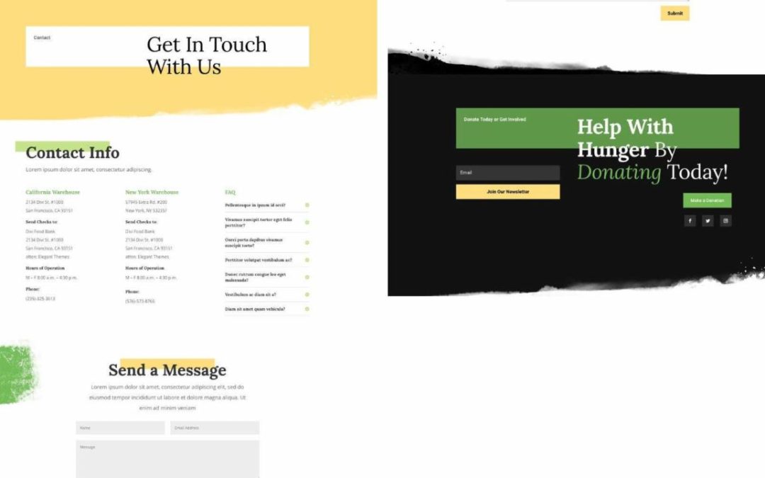 ET – Food Bank Contact Page