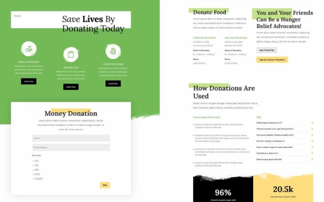 ET – Food Bank Donate Page