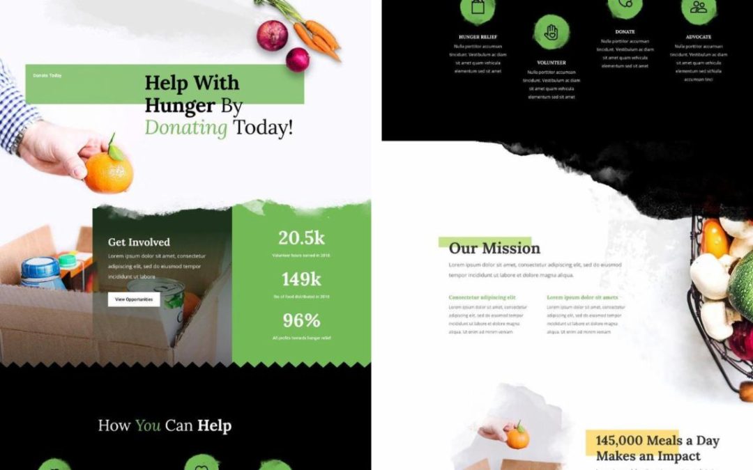ET – Food Bank Landing Page