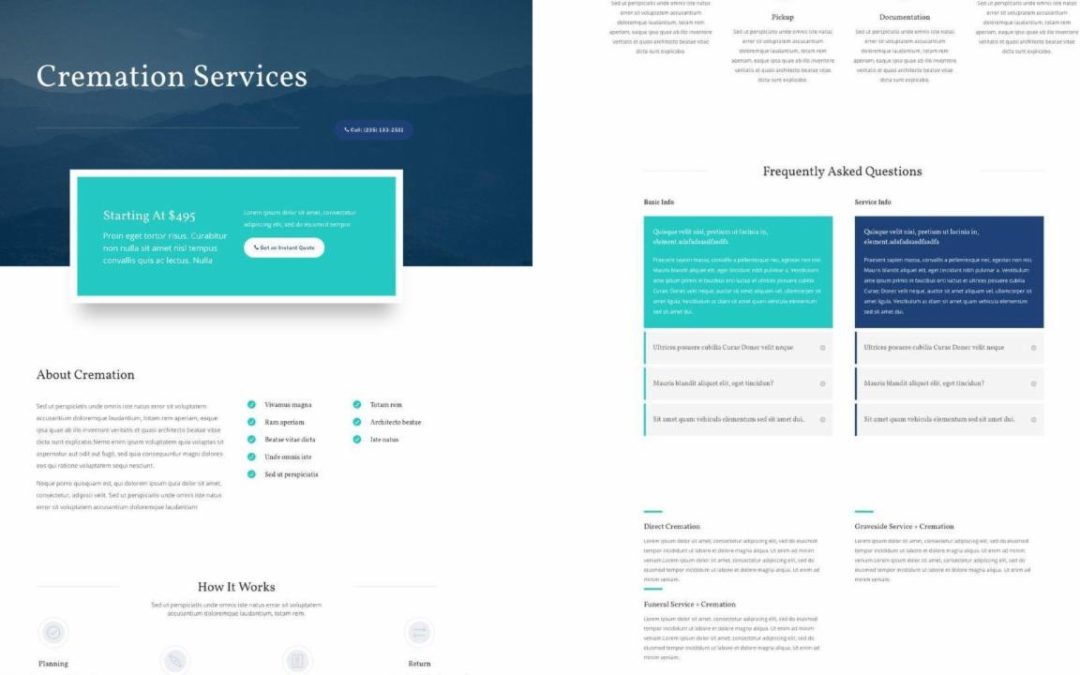 ET – Funeral Home Service Page