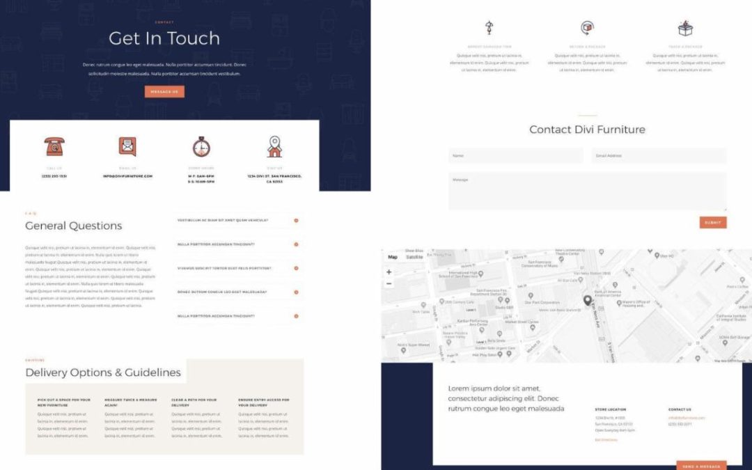 ET – Furniture Store Contact Page