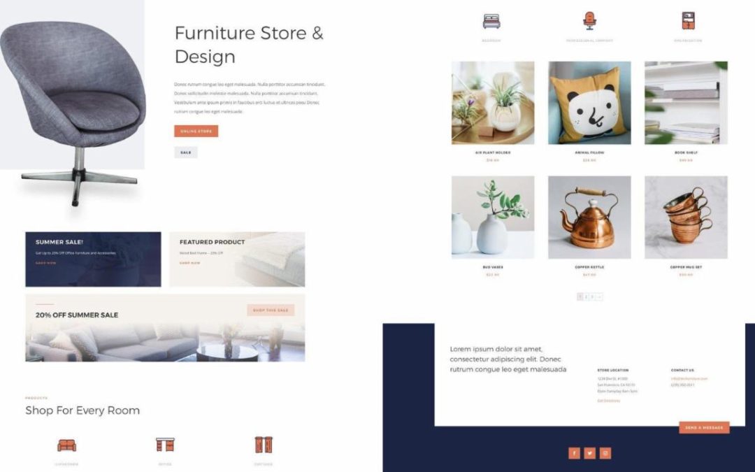 ET – Furniture Store Home Page
