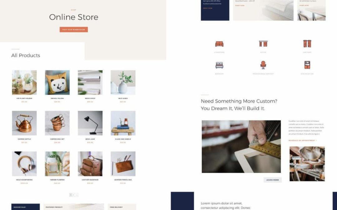 ET – Furniture Store Shop Page