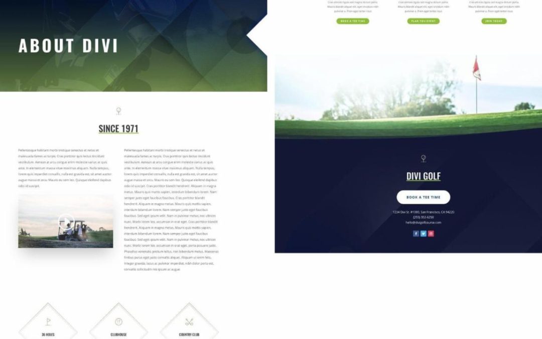 ET – Golf Course About Page