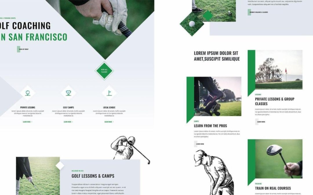 ET – Golf Lessons Landing Page