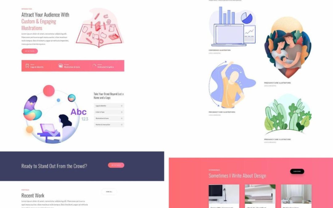 ET – Graphic Illustrator Landing Page