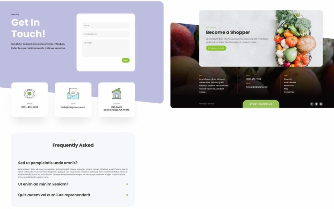 ET – Grocery Delivery Contact Page