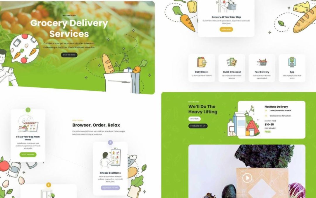 ET – Grocery Delivery Landing Page