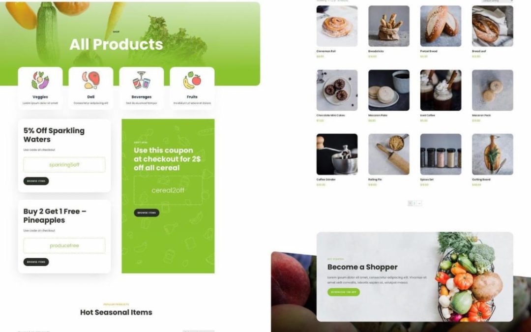 ET – Grocery Delivery Shop Page