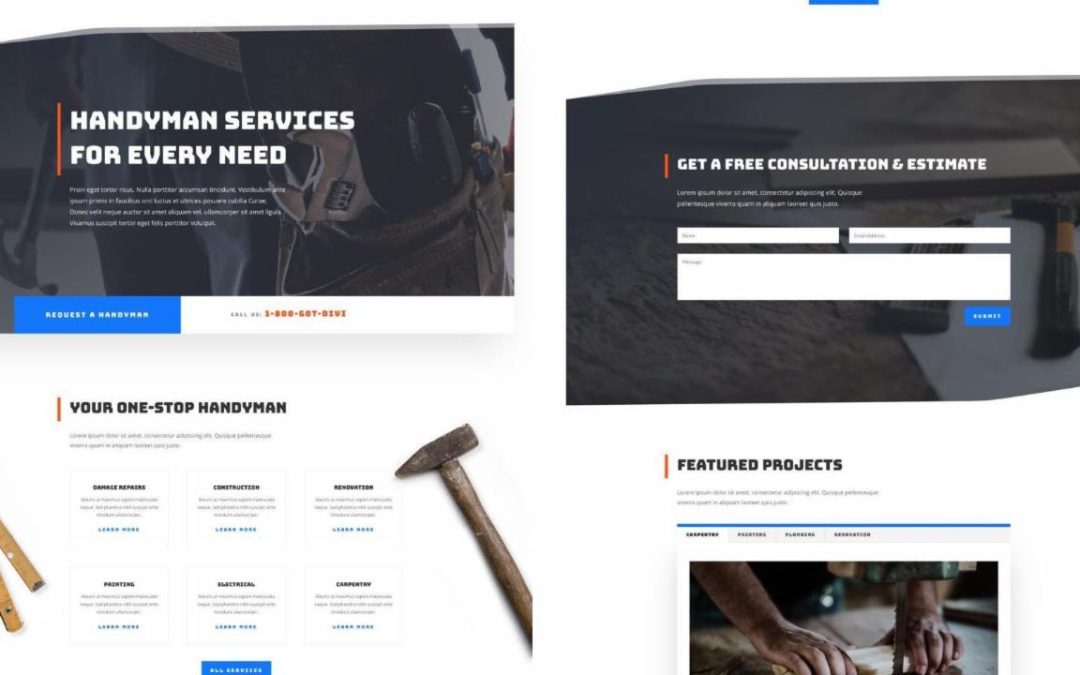 ET – Handyman Landing Page
