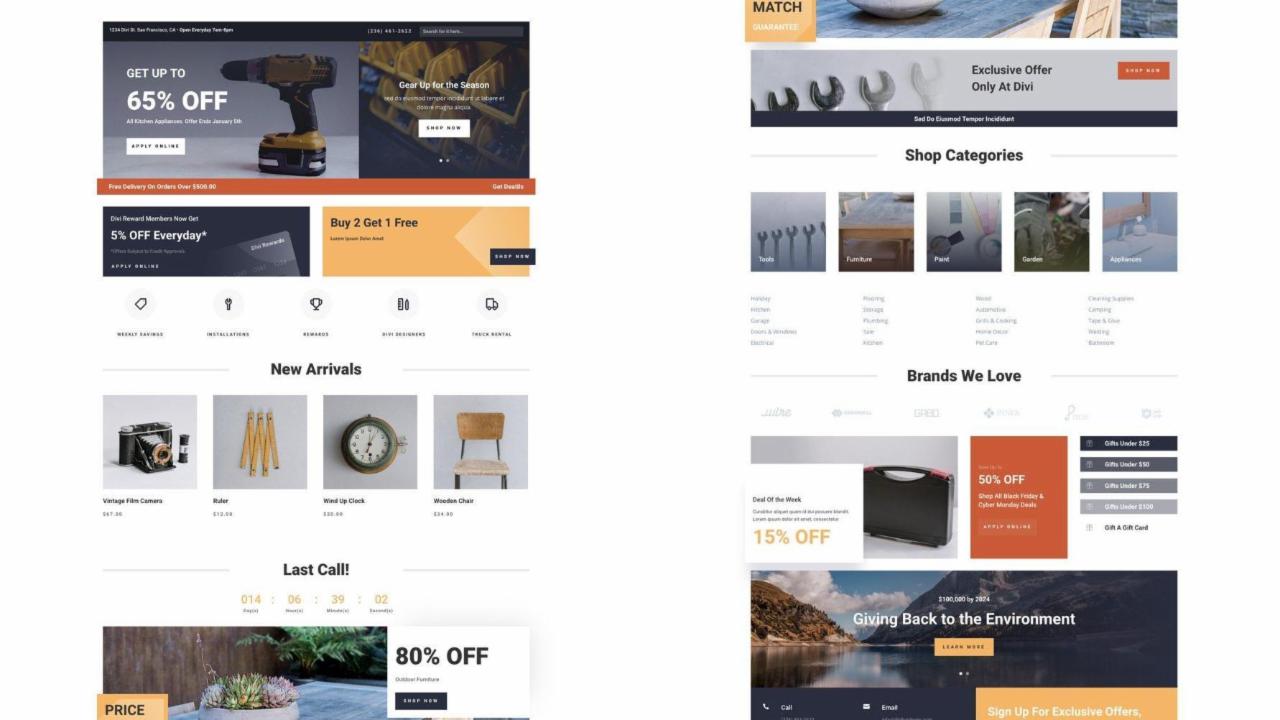 ET - Hardware Store Landing Page