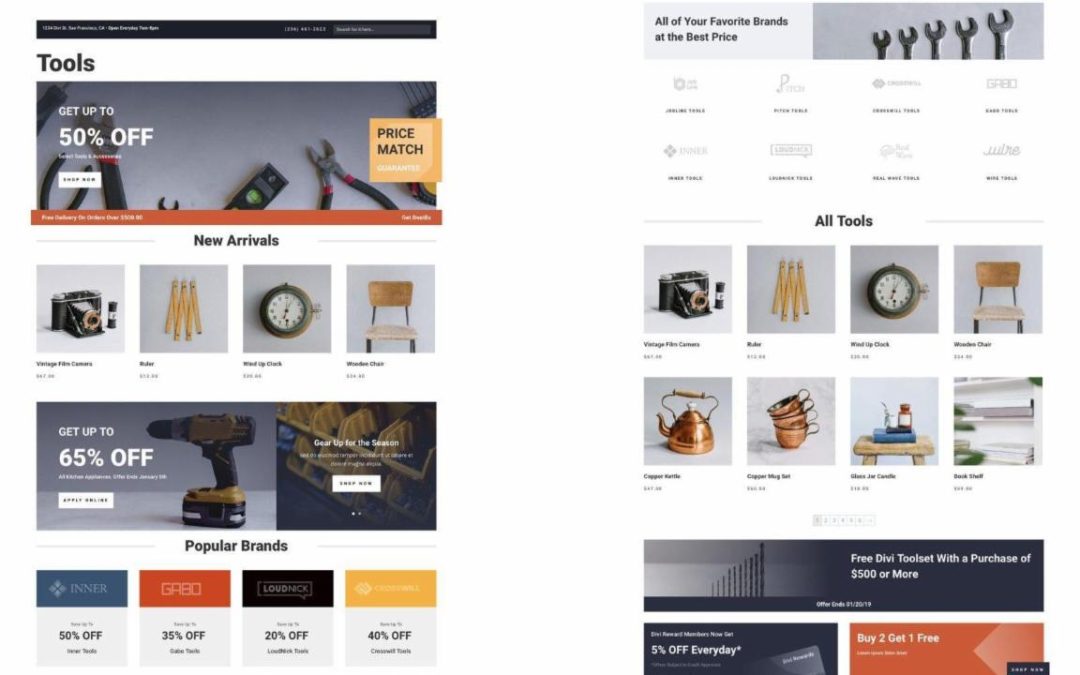 ET – Hardware Store Shop Page