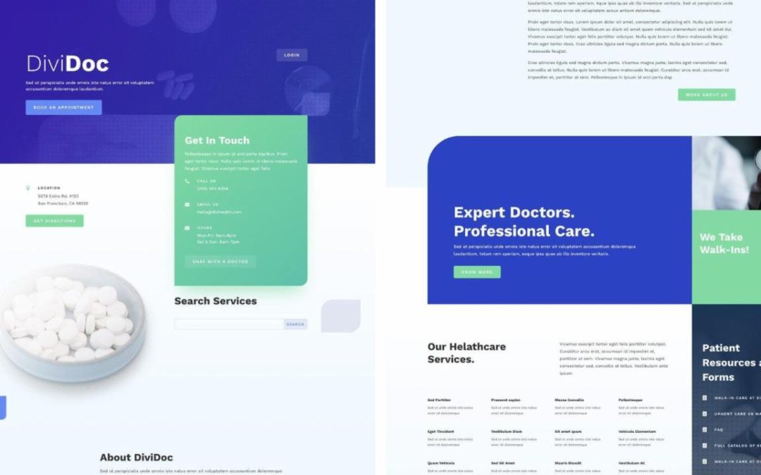 ET – Health Clinic Landing Page