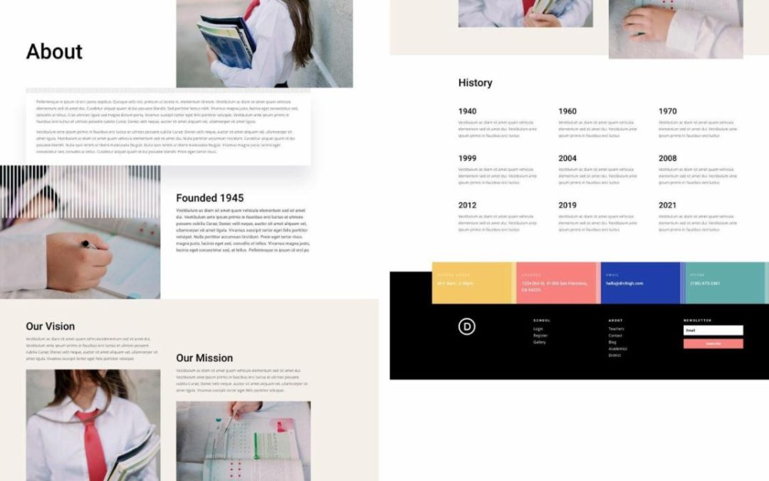 ET – High School About Page