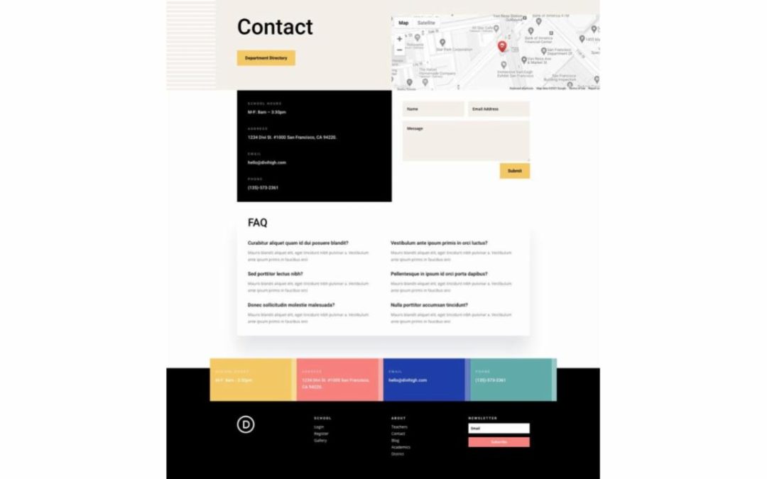 ET – High School Contact Page