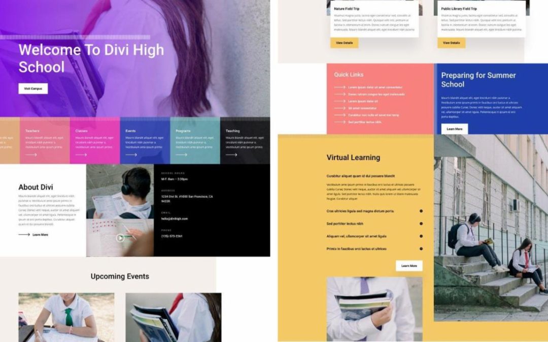 ET – High School Landing Page