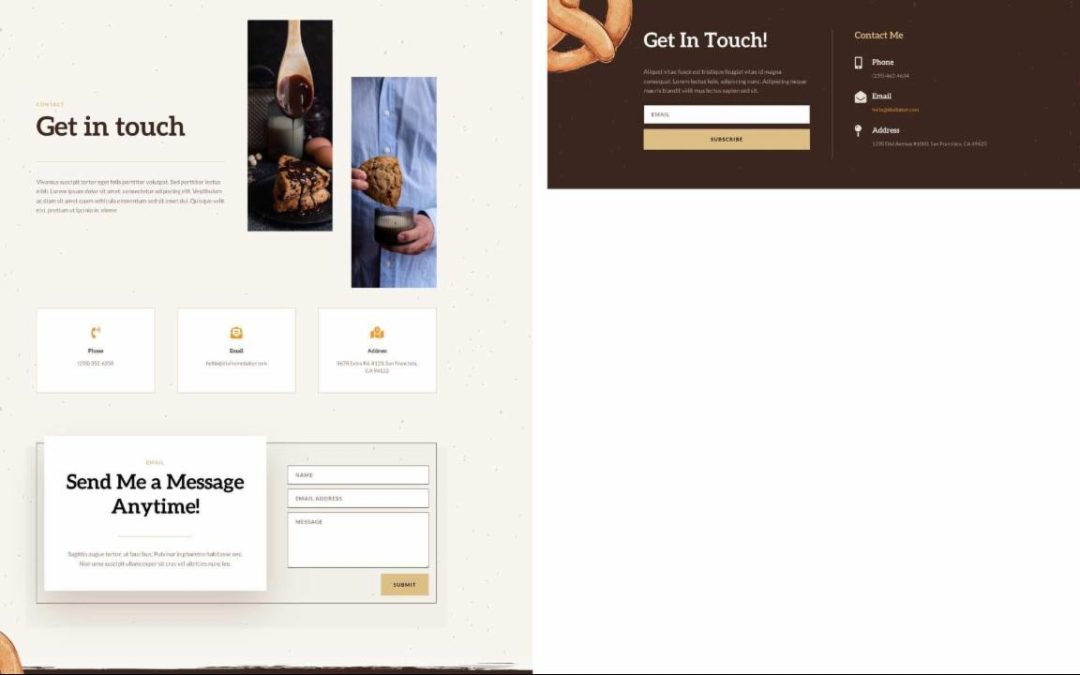 ET – Home Baker Contact Page