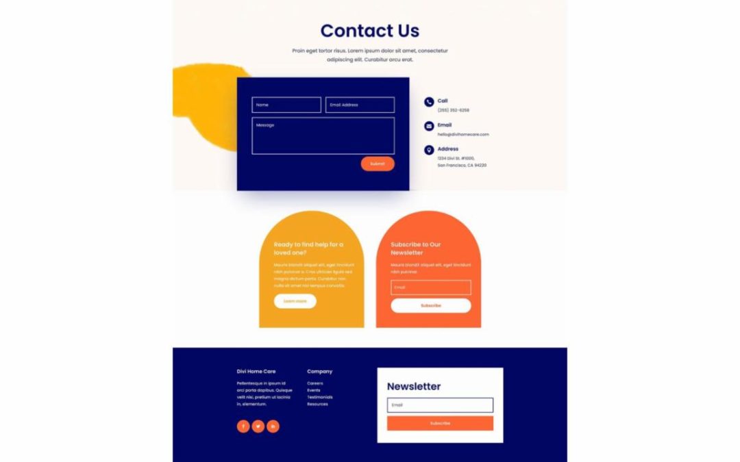 ET – Home Care Contact Page