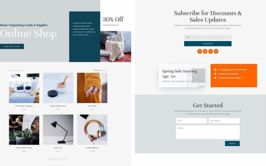 ET – Home Organizer Shop Page