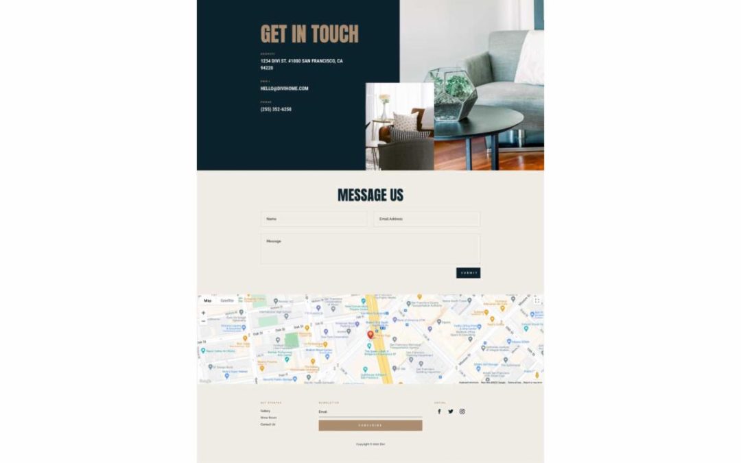ET – Home Remodeling Contact Page